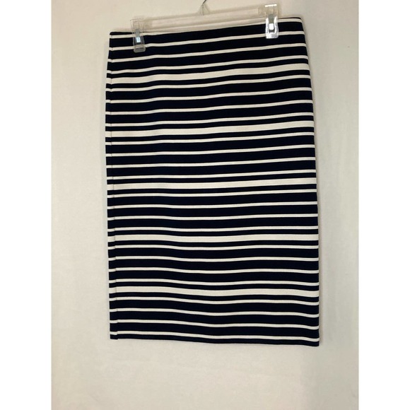 Loft Womens Knit Skirt Striped Size‎ Medium - Picture 1 of 8